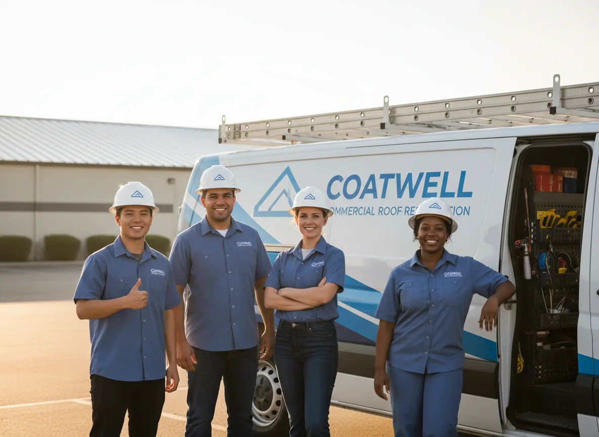 Commercial roof coating company in Fitchburg, WI