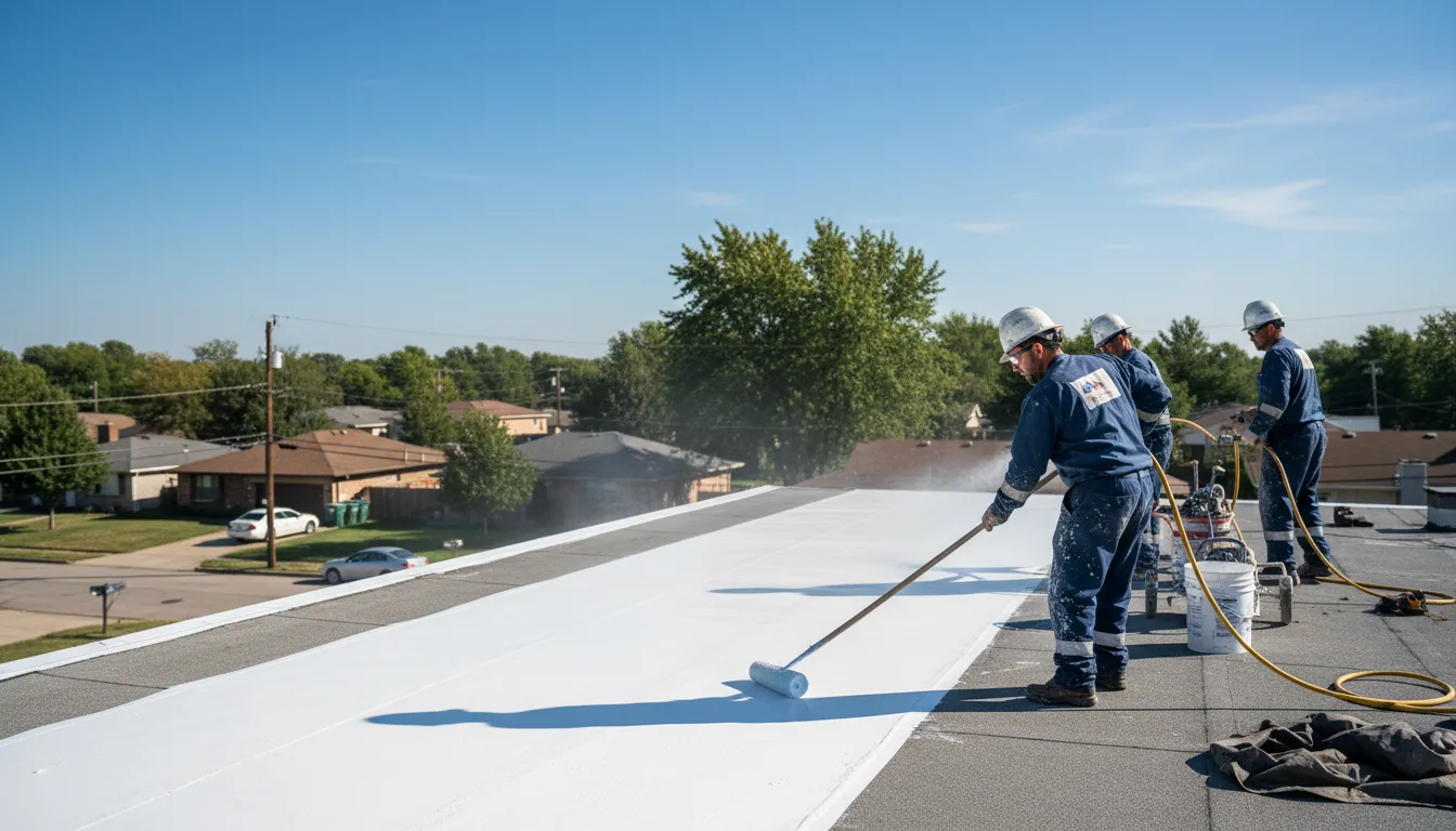 Commercial roof coating in Fitchburg, WI near me